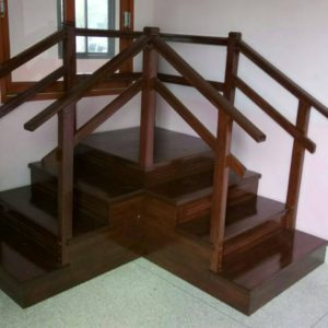 บันไดเข้ามุม 2 ทาง (แบบ 3 ขั้น)  /  2-way corner staircase (3 steps)