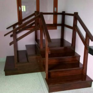 บันไดเข้ามุม 2 ทาง (แบบ 3 ขั้น)  /  2-way corner staircase (3 steps)